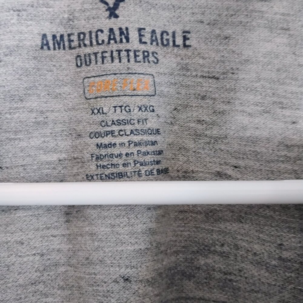 American Eagle XXL Colorblock Polo Shirt Core Flex Classic Fit - Picture 3 of 6
